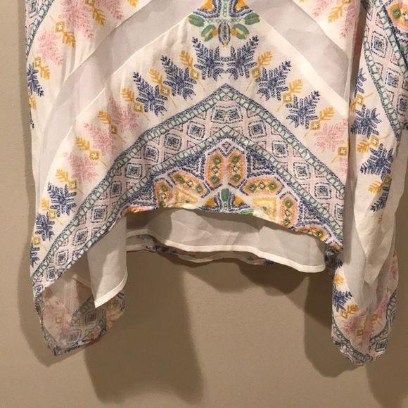 BCBGMAXAZRIA Cora Multicoloured Asymmetrical Top - Picture 5 of 11